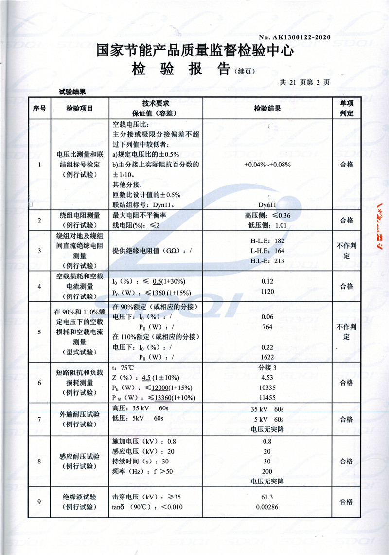高低压试验报告-S11-1250连江连江连江油浸式变压器-2.jpg